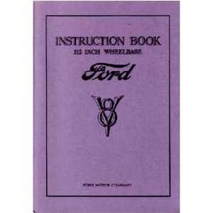    1933 FORD CAR 112 Inch Wheelbase Owners Manual Guide: Automotive
