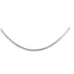    Sterling Silver 20 Round Snake Chain Necklace & 1mm Gauge Jewelry