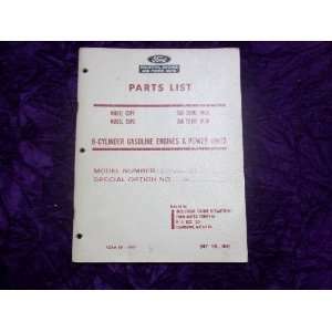    Ford OEM Parts List C5PF/C5PG Parts Manual Ford Parts Books