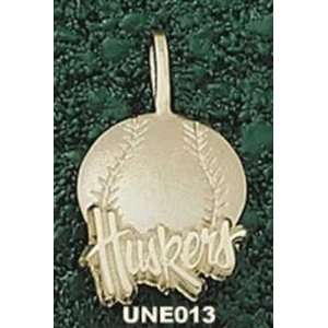 14Kt Gold University Of Neb Huskers Baseball  Sports 