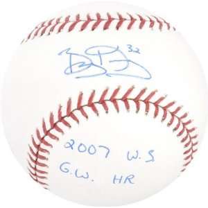 Bob Kielty Autographed Baseball  Details: 2007 World Series Baseball 