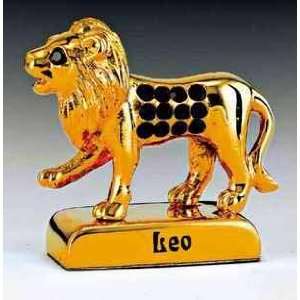  Leo 24k Gold Plated Swarovski Crystal Zodiac Figure