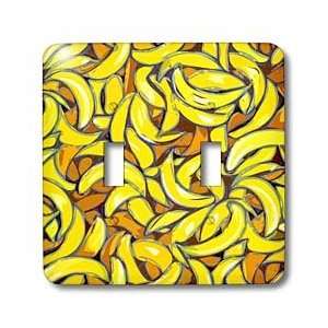 Dezine01 Graphics Food   Banana Crazy   Light Switch Covers   double 