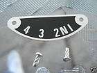 Gear Indicator Plate New Old Stock 57 1417 & 2 Screw Hammer Drive 