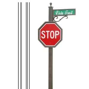  4 inch x 4 inch Square Traffic Control Sign Pole with 