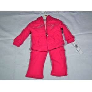 DKNY 3 Piece Infant Active Set Fuschia (12 Months 