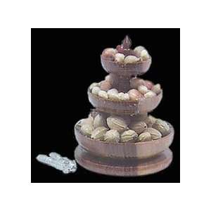  Dollhouse Miniature Nuts on Three Tier Serving Platter 