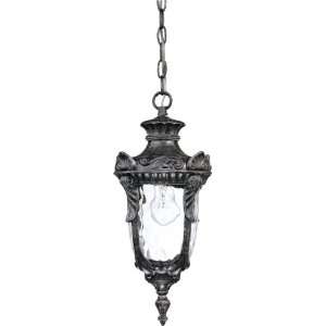   Hanging Lantern with Clear Water Glass, Greystone