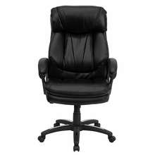   high back black leather executive office chair part go 1097 bk lea gg