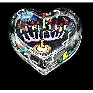  Hanukkah Happiness Design   Heart Shaped Box   2 pieces 