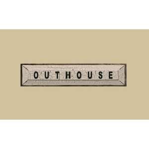    SaltBox Gifts SK519OH 5 x 19 Outhouse Sign: Patio, Lawn & Garden