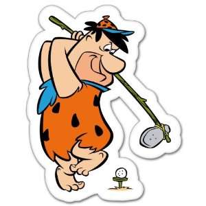  The Flintstones Fred Flintstone golf sticker 4 x 5 
