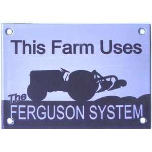 Massey) Ferguson System Stove Enamelled Badge 1410