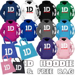 ONE DIRECTION Hoodie & FREE Tote Bag   Hoody Tickets harry styles zayn 