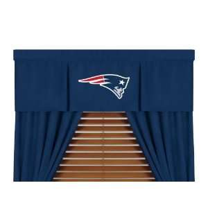 New England Pats Patriots MVP Window Valance & 84in Drapes/Curtains 