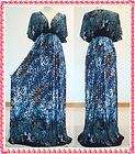 vtg summer blue kimono maxi dress $ 24 96 buy it now see suggestions
