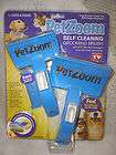 Dog & Cat Grooming Brush Press button Hair release system Pet Zoom