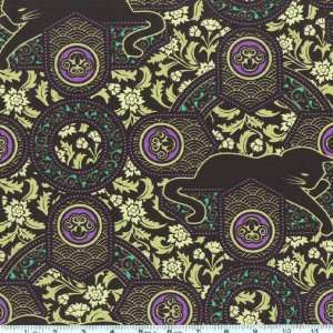  45 Wide Michael Miller Lounge Cat Black Fabric By The 