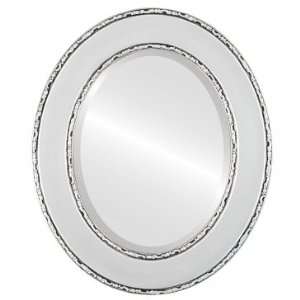    Paris Oval in Silver Spray Mirror and Frame