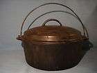 Vintage # 8 Wagner Ware Cast Iron Dutch Oven Pot with Lid Self Basting 