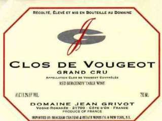 Domaine Jean Grivot Clos de Vougeot Grand Cru 2004 