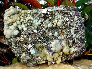 Exotic Artichoke Quartz Fluorite & Pyrite Crystal***  