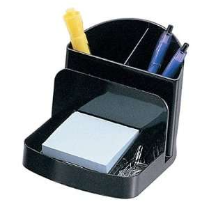  Desk Organizer, Deluxe, 5 3/8x6 3/4x6, Recycled, Black 
