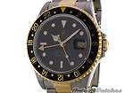 Rolex Mens GMT MASTER Sapphire Steel & Gold Automatic Watch 16713