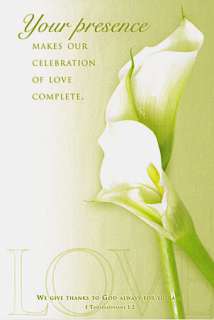 100 (U6239) Black & White Bouquet Wedding Programs  