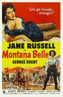 Montana Belle 27 x 40 Movie Poster , Jane Russell, B  
