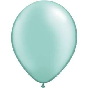  Qualatex Round Balloons   30 Pearlized Mint Green Toys 