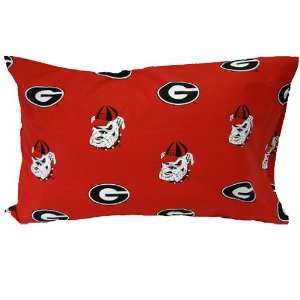  NCAA Georgia Bulldogs Red King Pillow Case Sports 