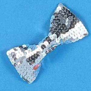  Peter Alan 7099SPBH Silver Sequinned Bow Tie Costume 