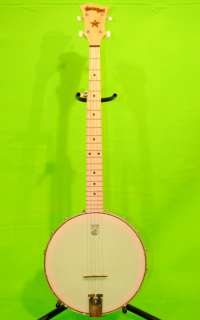 EUC Deering 5 String Goodtime Banjo w/Travel Case, barely used, open 