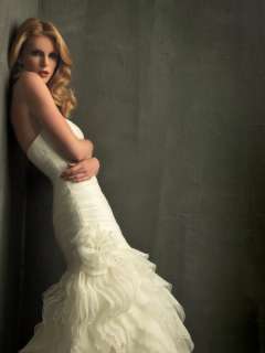 Elegant Strapless Organza Wedding Dress Bridal Gown ★★★  