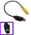 tv out laptop pc video cable s video to rca adapter new returns 
