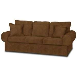  Fairview Cocoa faux suede Monroe Couch