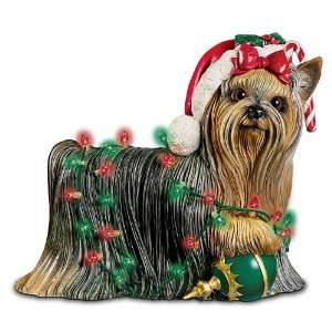  Holiday Delight Yorkie Figurine: Yorkie Dog Lover Gift by 