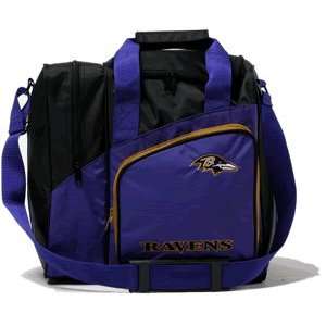  KR NFL Baltimore Ravens Single Ball Bowling Bag: Sports 