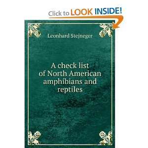  A check list of North American amphibians and reptiles 