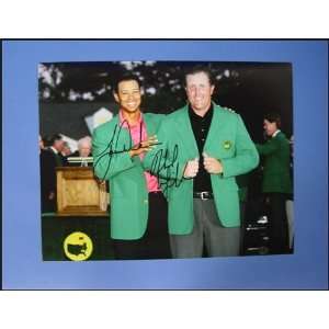 Tiger Woods And Phil Mickelson Autographed/Hand Signed 