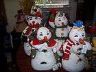 home interior country snowman family qty 4 with tags expedited