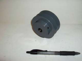 Double Vee Belt Pulley 3.05 dia 1/2 to 1 1/8 Bore  