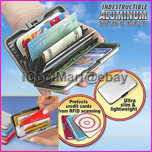   Aluminum Aluma Credit Card Wallet Money Holder RFID Blocking Case