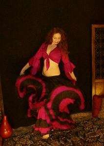 We3 Belly Dance 32Yd Cotton Tribal Gypsy SKIRT  
