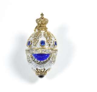 These miniature Enameled egg pendants are Fabergé esque. Lovely in 