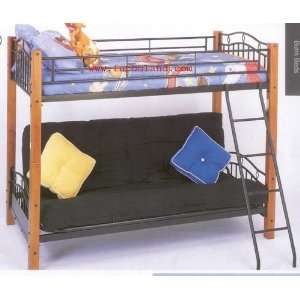  Wood and Metal Bunk Bed: Home & Kitchen
