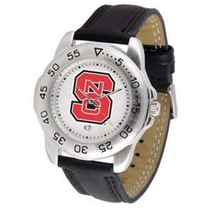 : North Carolina State Wolfpack NCAA Sport Mens Watch (Leather Band 