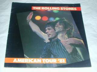 ROLLING STONES American 1981 TOUR Book 28 Full Color Pages Centerfold 