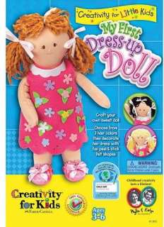   First Dress Up Doll Craft Kit for Children ~ No Sew No Mess!!  